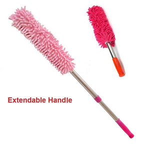 PremiumAV Multipurpose Microfiber Cleaning Duster With Extendable Telescopic Wall Hanging Handle