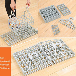Multipurpose 5 Layer Folding Clothes Storage Racks||Closet for Students Wardrobe Shelves Socks, Scarf, t-Shirt, etc||Hanging Organizer Storage Holders & Racks  - PremiumAV