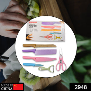 PremiumAV Corrugated 6Pc Kitchen Knife Set Professional Box Knife Set 6 Piece Forged Kitchen Knives with Box. - PremiumAV