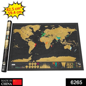 PremiumAV Scratch Off Map Interactive Vacation Poster World Travel Maps