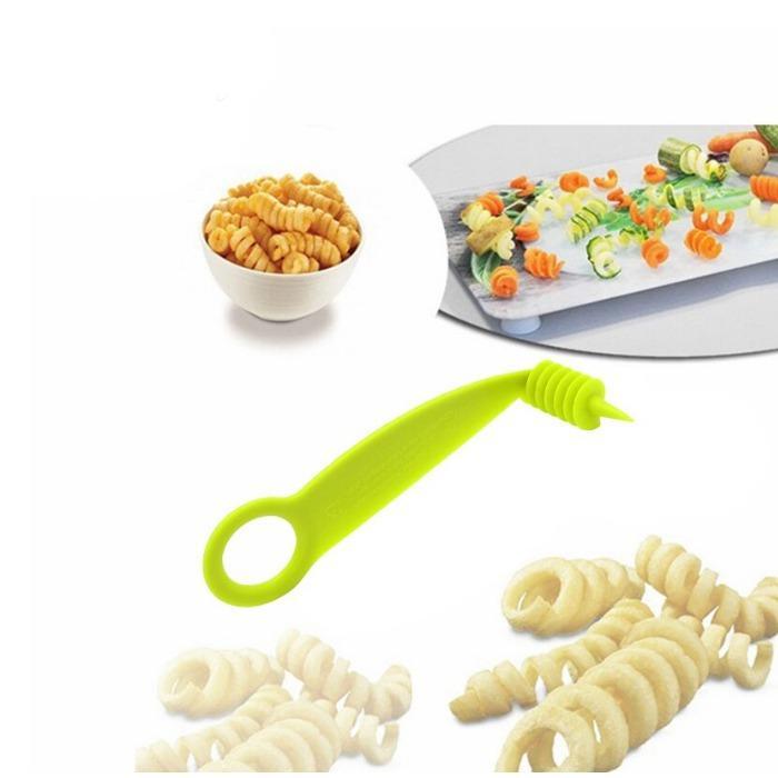 PremiumAV PremiumAV Kitchen Plastic Vegetables Spiral Cutter  /  Spiral Knife  /  Spiral Screw Slicer –  