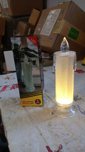 Transparent LED candle for elegant Diwali and festive decor