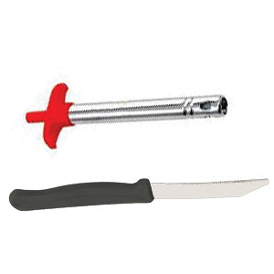 Stainless Steel Electronic Gas Lighter and Knife (2 in 1)  - PremiumAV