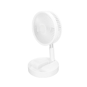 TELESCOPIC ELECTRIC DESKTOP FAN, HEIGHT ADJUSTABLE, FOLDABLE & PORTABLE FOR TRAVEL/CARRY | SILENT TABLE TOP PERSONAL FAN FOR BEDSIDE, OFFICE TABLE (Battery Not Include)