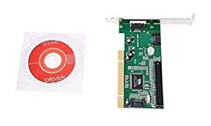 PremiumAV PremiumAV PCI to SATA and IDE Expansion Card, 3 SATA Ports, 1 IDE Port, Green - PremiumAV
