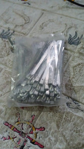 PremiumAV Stainless Steel Cable Ties for Solar & Home Use (100 Pc, 4.6x100mm)  - PremiumAV