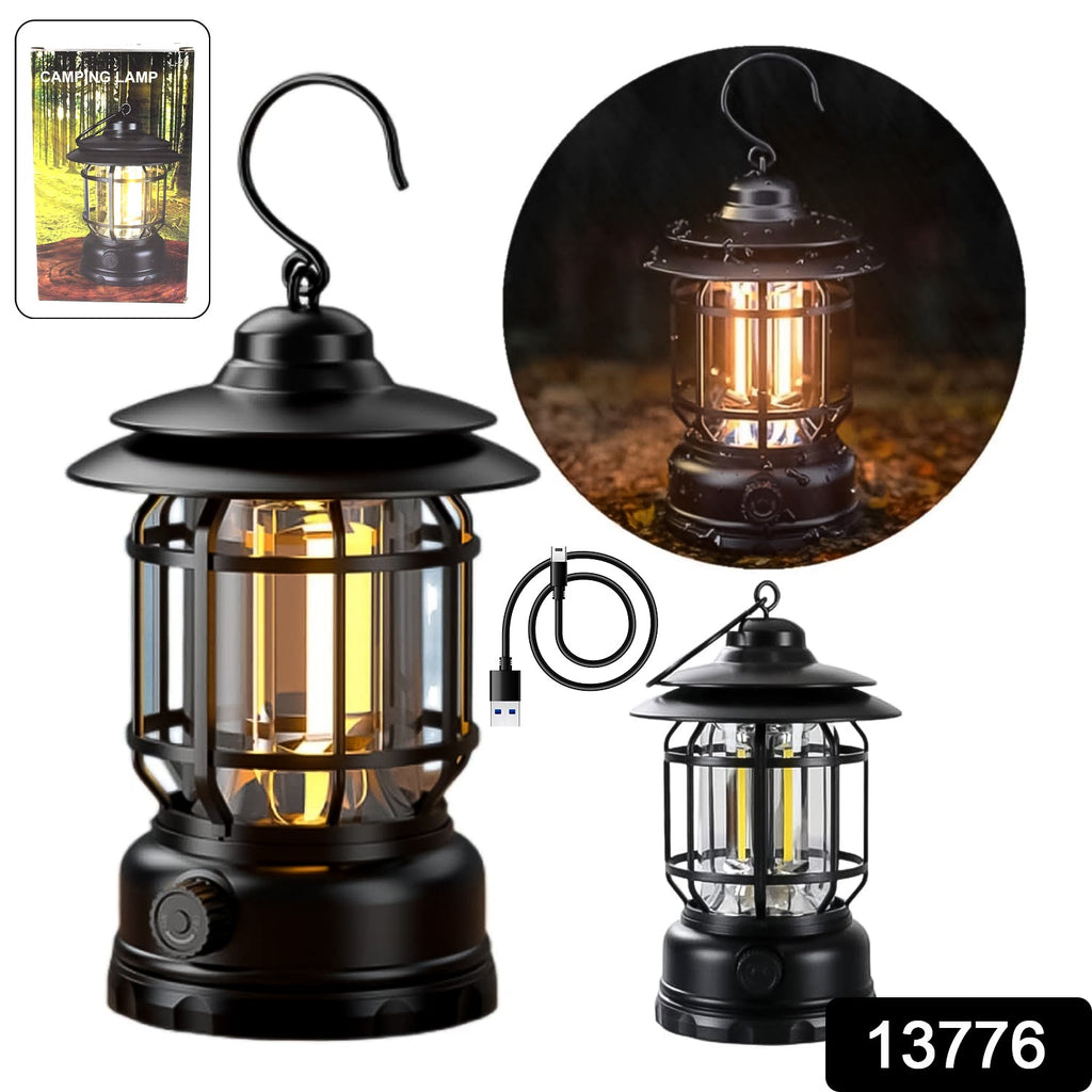 PremiumAV PremiumAV LED Camping Lante Light Retro Style Lighting Battery Type-c Rechargeable (1 Pc) –  