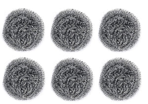 PremiumAV PremiumAV Round Shape Stainless Steel Scrubber (Pack of 6) –  
