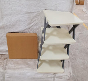 PremiumAV 4 LAYER SHOES STAND, SHOE TOWER RACK SUIT FOR SMALL SPACES, CLOSET, SMALL ENTRYWAY, EASY ASSEMBLY AND STABLE IN STRUCTURE, CORNER STORAGE CA  - PremiumAV