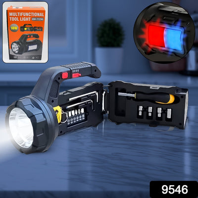 PremiumAV Multi Functional SOS Light With Tool Box, Torchlight (18 W)