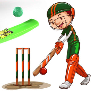 PremiumAV Plastic Cricket Bat and Ball Toy for Kids