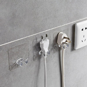 PremiumAV Transparent Multi-Function Wall Storage Hooks - PremiumAV