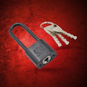 PremiumAV PremiumAV Lock with Key Metal Locker 1 Set Padlock Mini Padlock Beam Plastic, Copper Alloy, Iron Alloy Black Metal Storage Cabinet Safety Padlock 3 Ad 