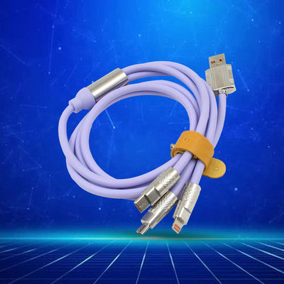 PremiumAV 3 in 1 Multi Super Fast Charging Cable (1 Pc / 2 Mtr.)