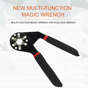 PremiumAV Multi-Function Hexagon Universal Wrench Adjustable Bionic Plier Spanner Repair Hand Tool (Small) Single Sided Bionic Wrench Household Repair