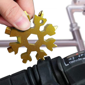 PremiumAV 18-in-1 Snowflake Multi-Tool  Portable Bottle Opener, Screwdriver & Wrench - PremiumAV