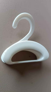 Compact Dual-Slot Multi-Purpose Plastic Hook Hanger (1 Pc)