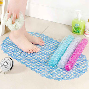 PremiumAV Nonslip Soft Rubber Bath Mat for Bathtub and Shower, Anti Slip Bacterial Anti Bacterial Machine Washable PVC Bath Mat