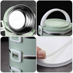 PremiumAV Multi Layer Stainless Steel Hot Lunch Box (2 Layer)