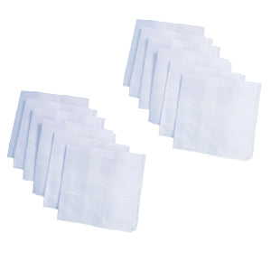 PremiumAV PremiumAV Men's King Size Formal Handkerchiefs for Office Use - Pack of 12 –  