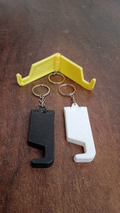 PremiumAV 2 in 1 Plastic Keychain with Mobile Stand / Phone Holder (1 Pc / Multicolor) - PremiumAV