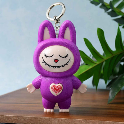 Cartoon Character Face Changing Toy With Key Holder, Keychain (1 Pc)