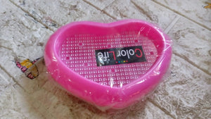 Bathroom Accessories Plastic Soap Case / Soap Dish / Soap Stand, Plastic Soap Case Soap Holder Soap Dish For Bathroom Kitchen Sink ,Sabudani (Oval / Heart Shape Soap case / 1 pc )