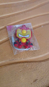 Creative Cartoon Style Mini Push Pop Bubble Keychain (1 Pc)