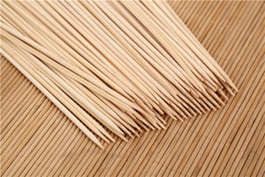 Natural Bamboo Wooden Skewers / BBQ Sticks for Barbeque and Grilling  - PremiumAV