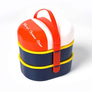 Customize Mr. Chef Smart Lunch Box Capsule shape strap-on lunch box with water bottle and handle