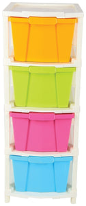 Versatile 4-layer storage box, ideal for organizing drawers or shelves.