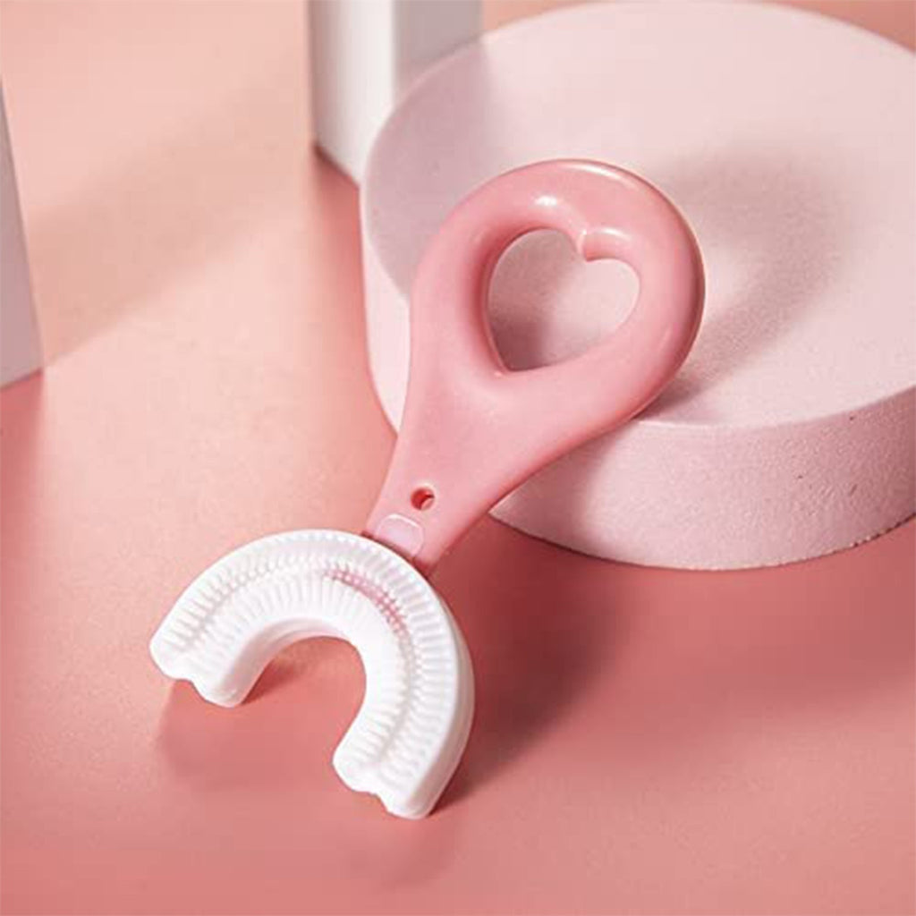 PremiumAV PremiumAV U-Shaped Toothbrush for Kids, 2-6 Years Kids Baby Infant Toothbrush, Food Grade Ultra Soft Silicone Brush Head. –  