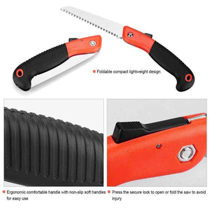 PremiumAV FOLDING SAW FOR TRIMMING, PRUNING, CAMPING. SHRUBS AND WOOD