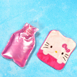 PremiumAV Pink Hello Kitty Small Hot Water Bag with Cover for Pain Relief  - PremiumAV