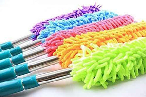 PremiumAV Multipurpose Microfiber Cleaning Duster With Extendable Telescopic Wall Hanging Handle