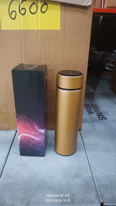 Double Stainless Steel Wall Smart Flask Vacuum Insulated Water Bottle | Perfect for Hot and Cold Drinks | for Campaign Travelling (450ml Approx) (Mix Color / Mix Design))  - PremiumAV