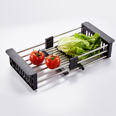 PremiumAV Stainless Steel Expandable Kitchen Sink Dish Drainer
