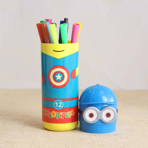 PremiumAV PremiumAV Minions Sketch Pen Set with Attractive Designed Case (Pack of 12) –  