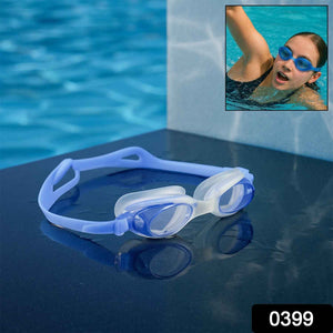 Adjustable Anti-Fog Swimming Goggles with UV Protection and Soft Silicone Strap