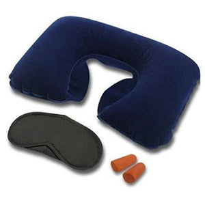 PremiumAV PremiumAV 3in1 Air Travel Kit with Pillow, Ear Buds & Eye Mask –  