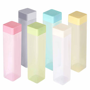 PremiumAV Large Capacity Plastic Water Bottle | Set of 6 | Square Water Bottle (940ml each)  - PremiumAV