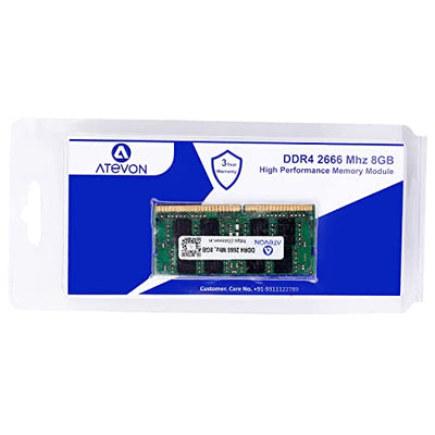 ATEVON ATEVON 8GB DDR4 Laptop Memory, 2666 MHz CL19, CT8G4SFRA266