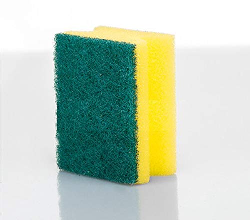 2 in 1 scrub sponge for kitchen and bathroom cleaning