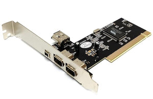 PremiumAV PremiumAV PCI Firewire Card  3 Ports IEEE 1394 High-Speed Firewire 400 Adapter for PC, Ideal for Digital Cameras, External Drives, and More - PremiumAV