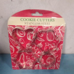 0827 Cookie Cutter Stainless Steel Cookie Cutter with Shape Heart Round Star and Flower (4 Pieces)  - PremiumAV