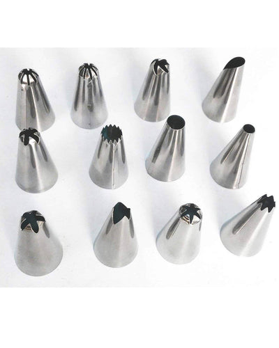 PremiumAV 12 Piece Cake Decorating Set of Measuring Cup Oil Basting Brush