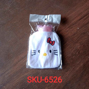White Small Hot Water Bag – Pain Relief for Neck, Shoulder, Hand & Feet, Menstrual Cramps Warmer