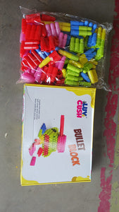 PremiumAV Bullet Blocks for Intelligent Kids Creative Bullets Shaped Building Blocks (Approx 88 Pcs) - PremiumAV