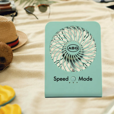 PremiumAV Portable Desk Fan  Big Table Fan with 3-Speed Settings for Office, School & Home (Battery Not Included)