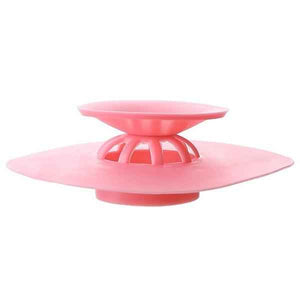 Creative 2-in-1 Silicone Sewer Sink Sealer Cover Drainer (multicolour)